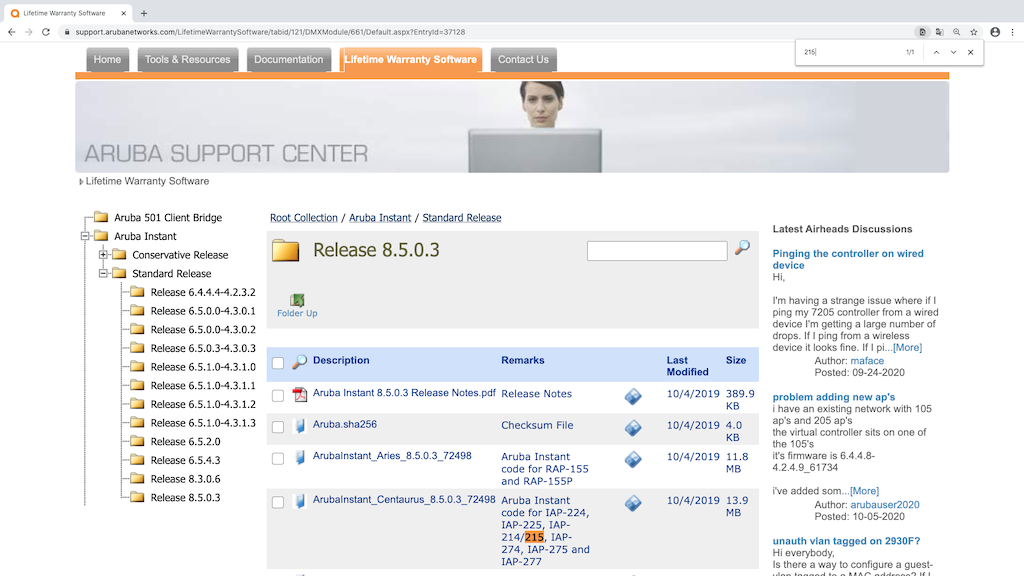 Support.Arubanetworks.com-215