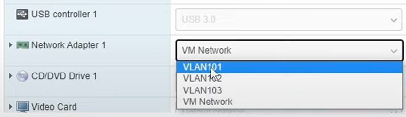 VLAN VMware